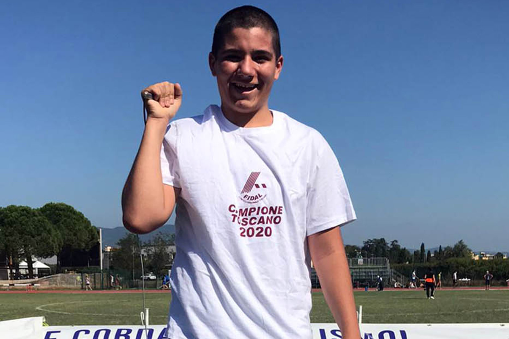 Joshua Vagheggi in pedana ai Campionati Italiani Cadetti di atletica