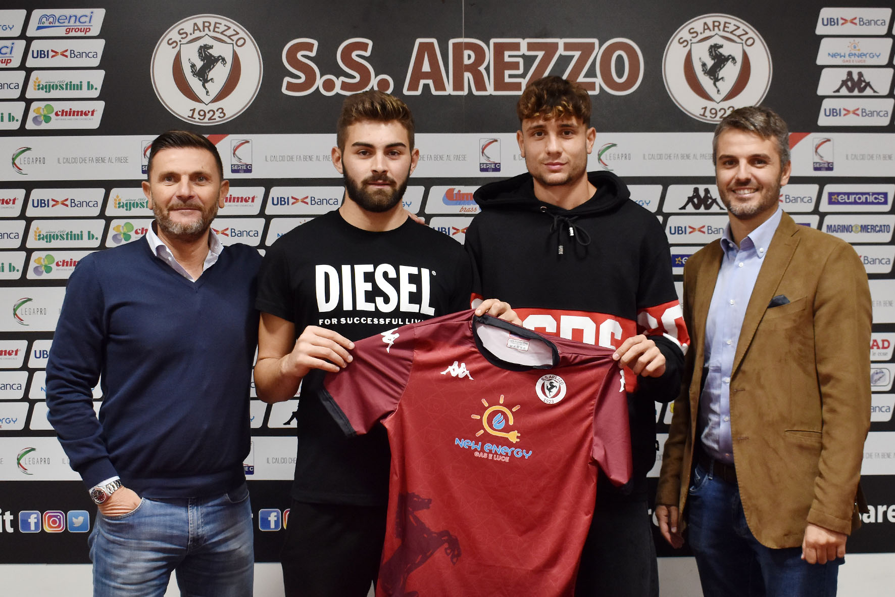 Due nuovi calciatori dell’ S.S. Arezzo Calcio: Samuele Bonaccorsi e Andrea Loliva