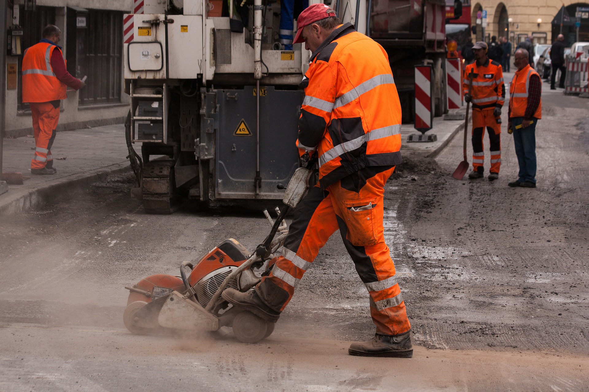 Lavori in via Romana