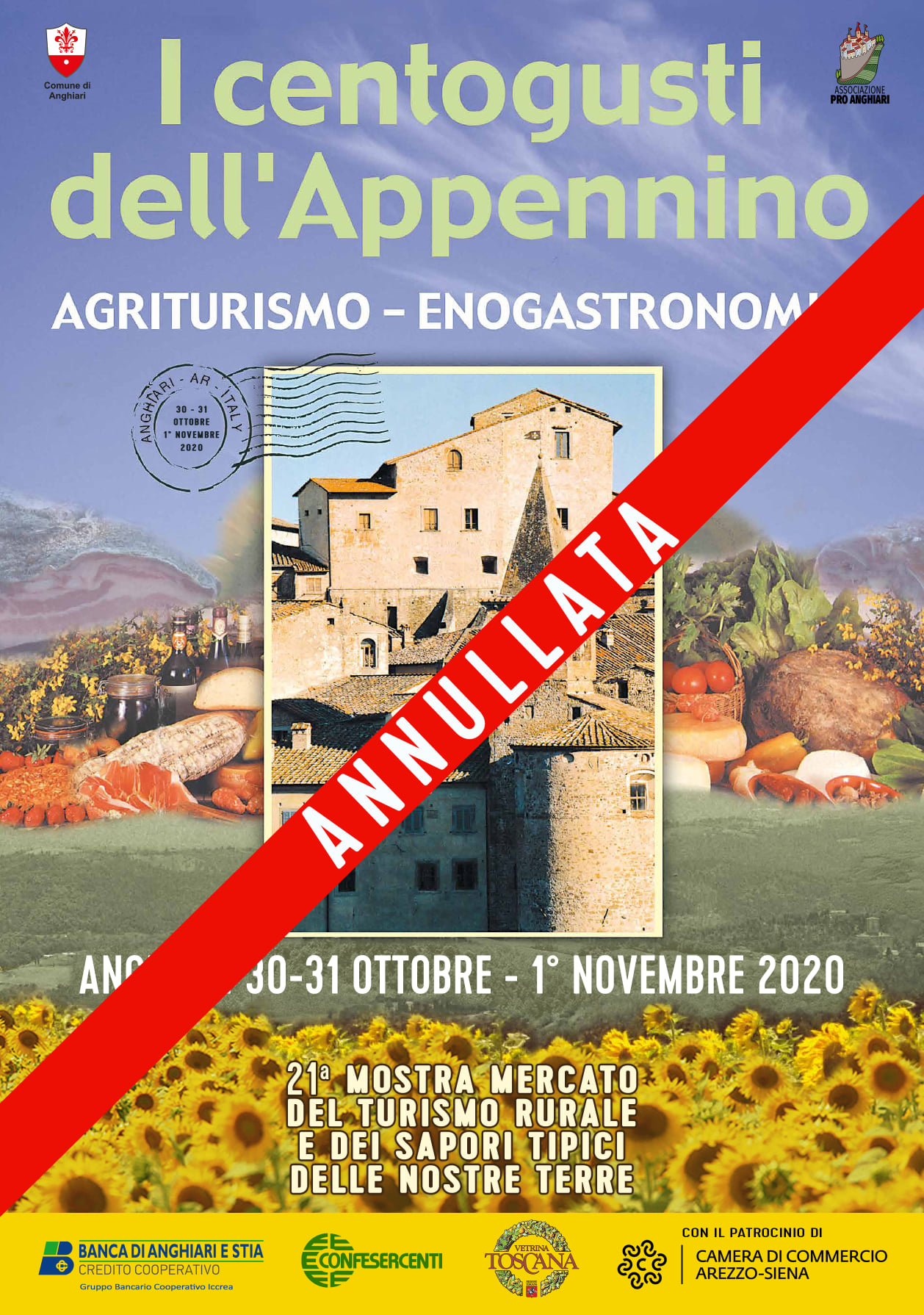 Annullata la manifestazione de “I Centogusti dell’Appennino”