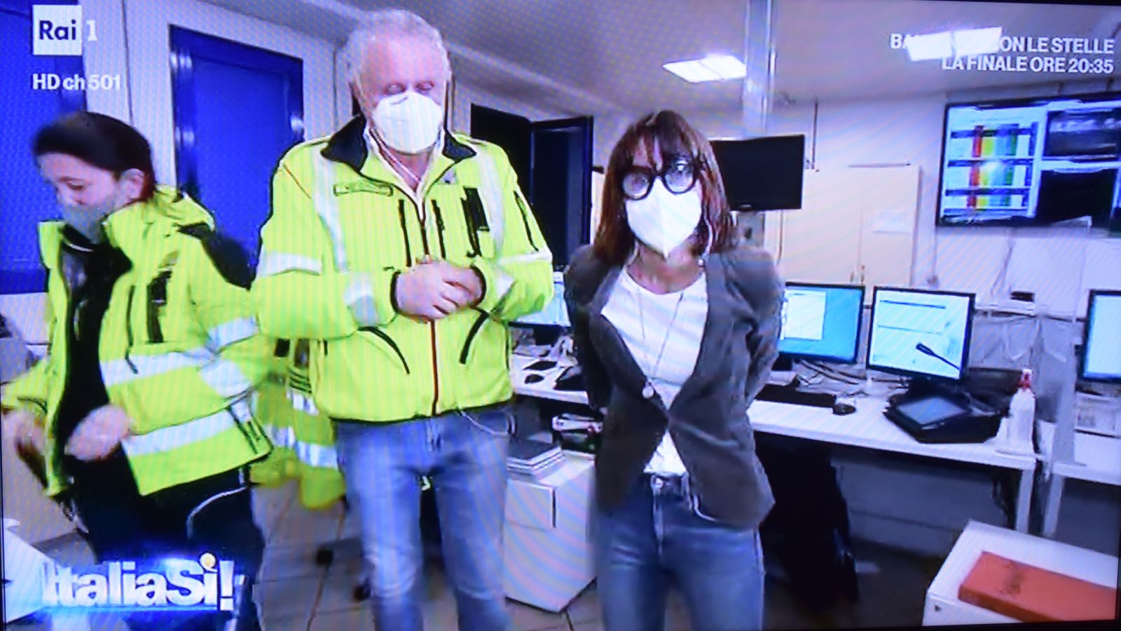 Il braccialetto Covid su Rai Uno