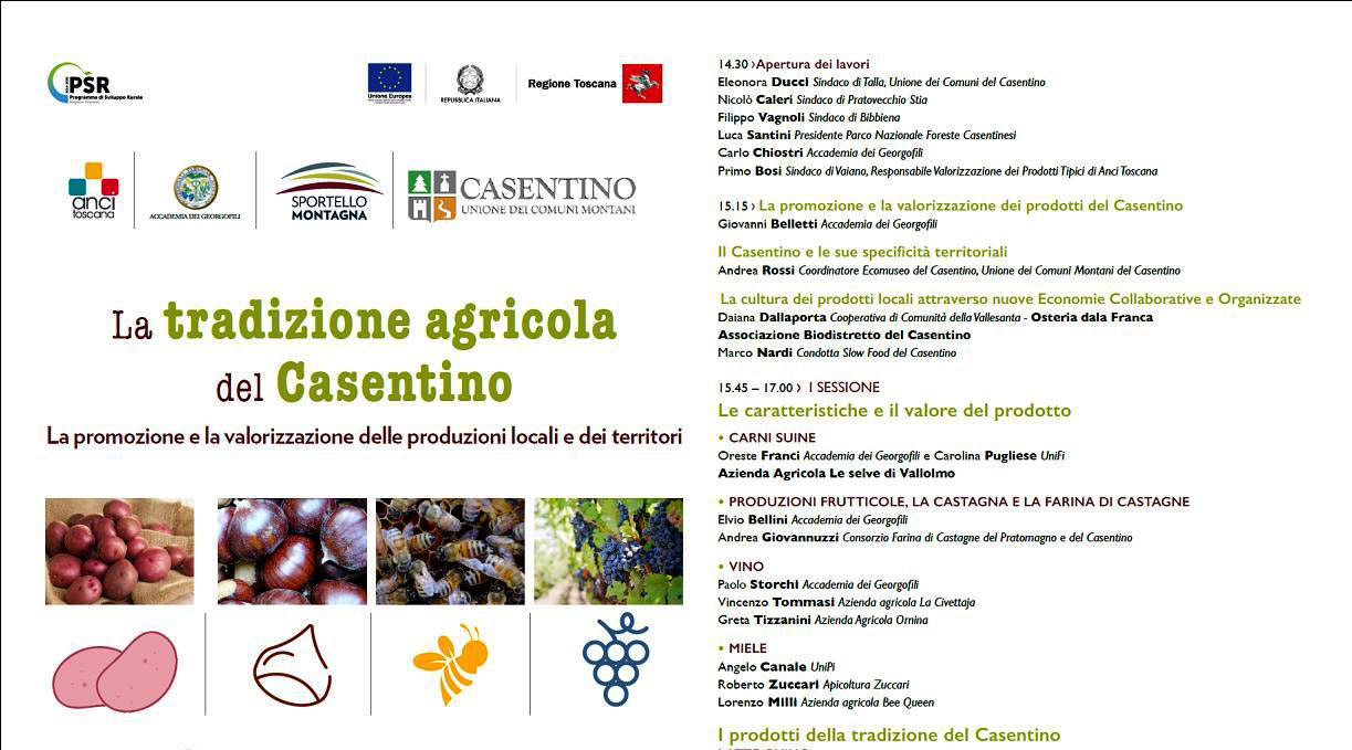Prodotti ed eccellenze del Casentino: focus l’11 novembre