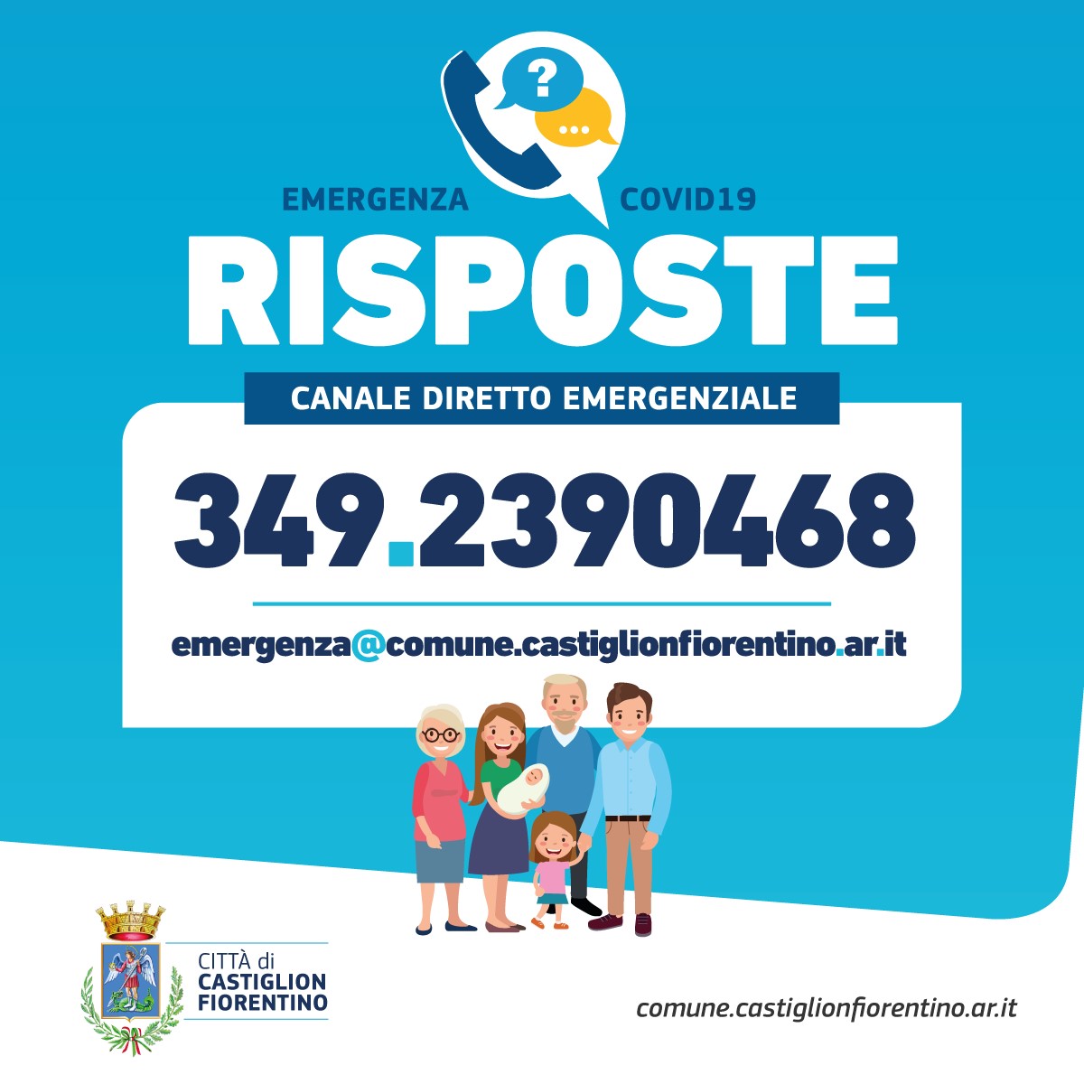 Attivato canale emergenziale per i cittadini che vivono il disagio dell’emergenza Covid-19
