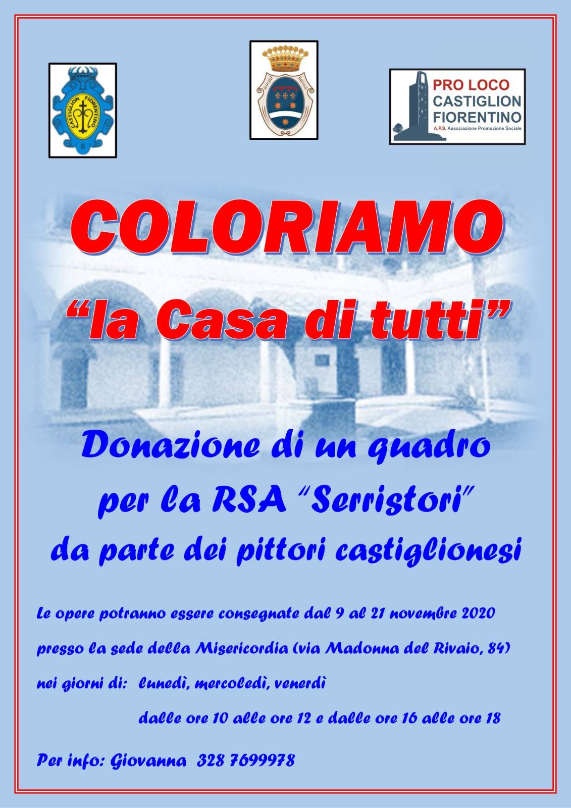 Castiglion Fiorentino: ecco l’iniziativa “COLORIAMO la Casa di tutti”