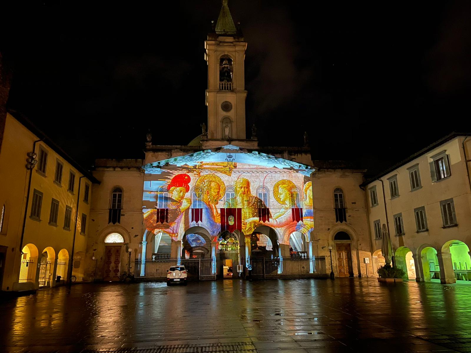 Natale 2020, in Piazza Cavour e Piazza Masaccio il video-mapping del Florence Light Festival