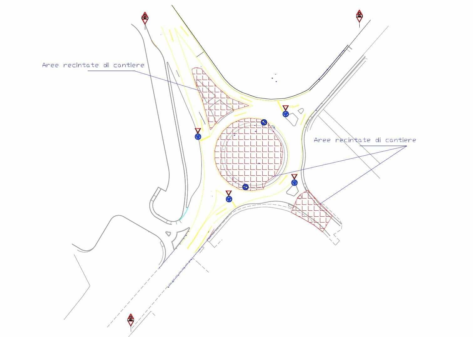 Incrocio via Romana / viale Dante: la realizzazione di una rotatoria