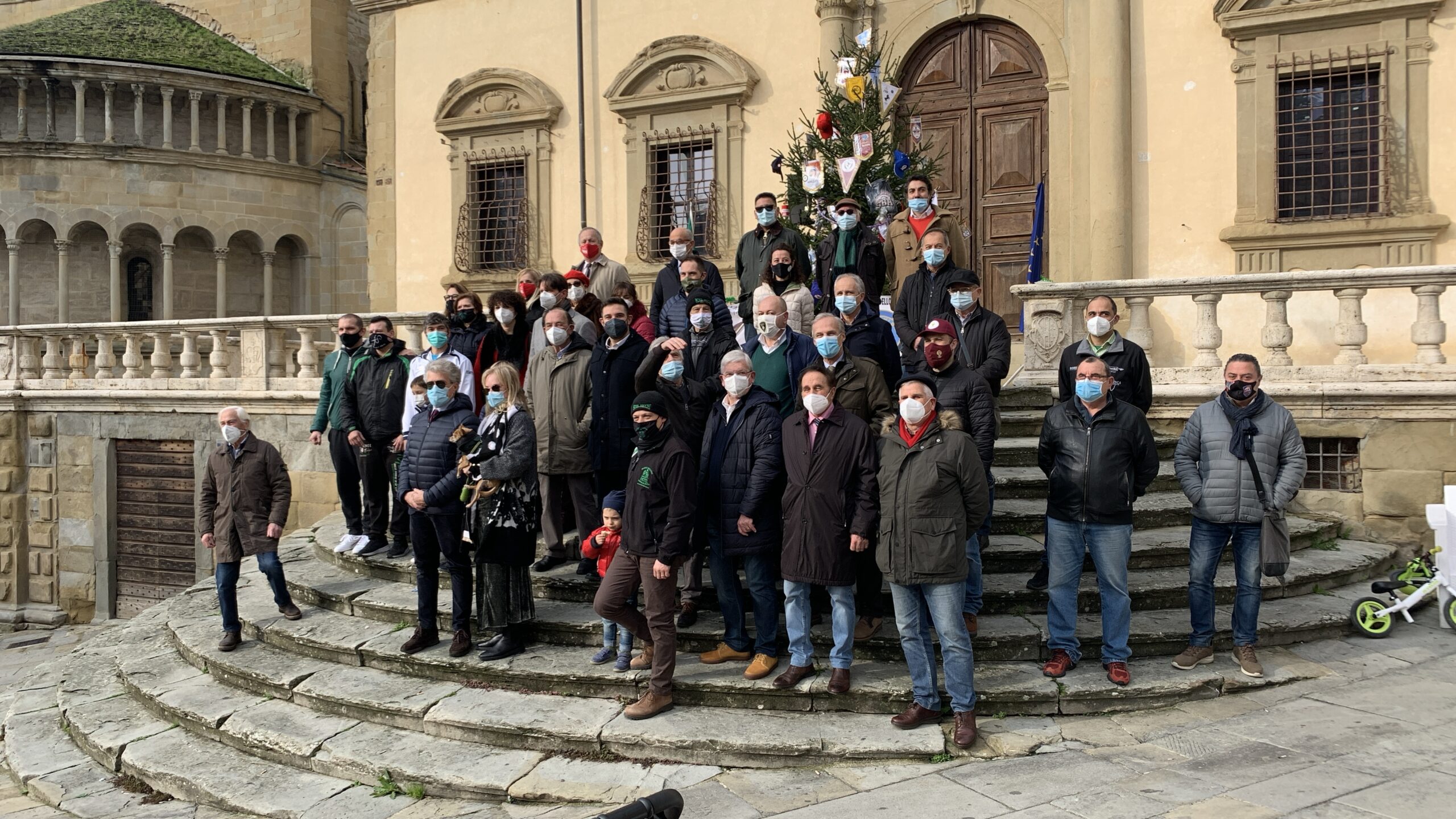 Lo sport aretino in un albero di Natale