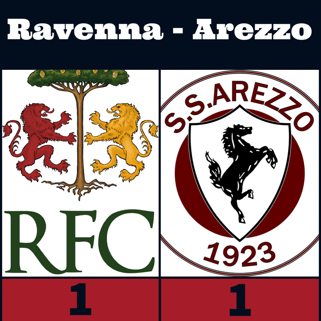 L’Arezzo riparte da Ravenna con un punto (1-1)