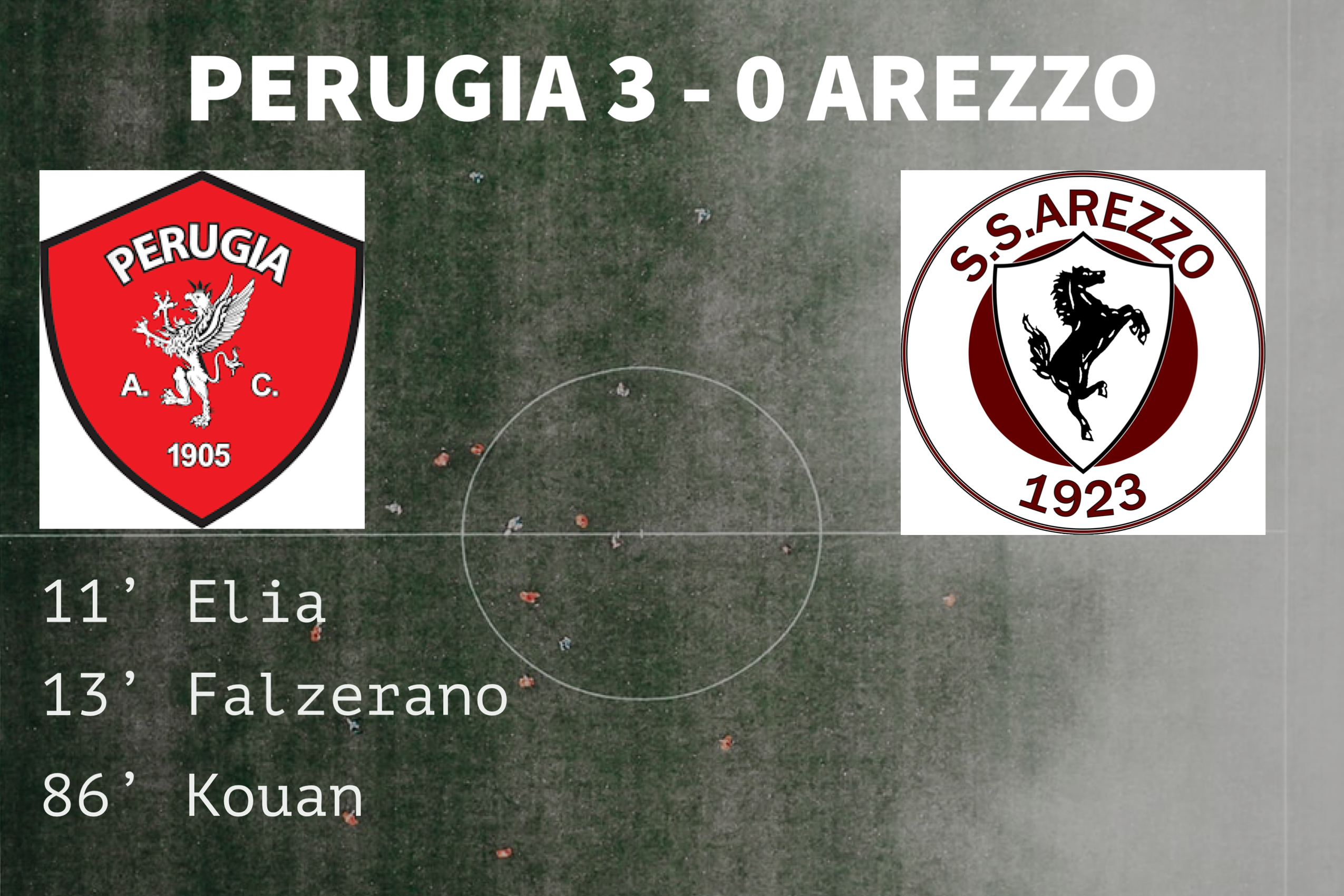 Derby amaro, l’Arezzo crolla dopo undici minuti (3-0)