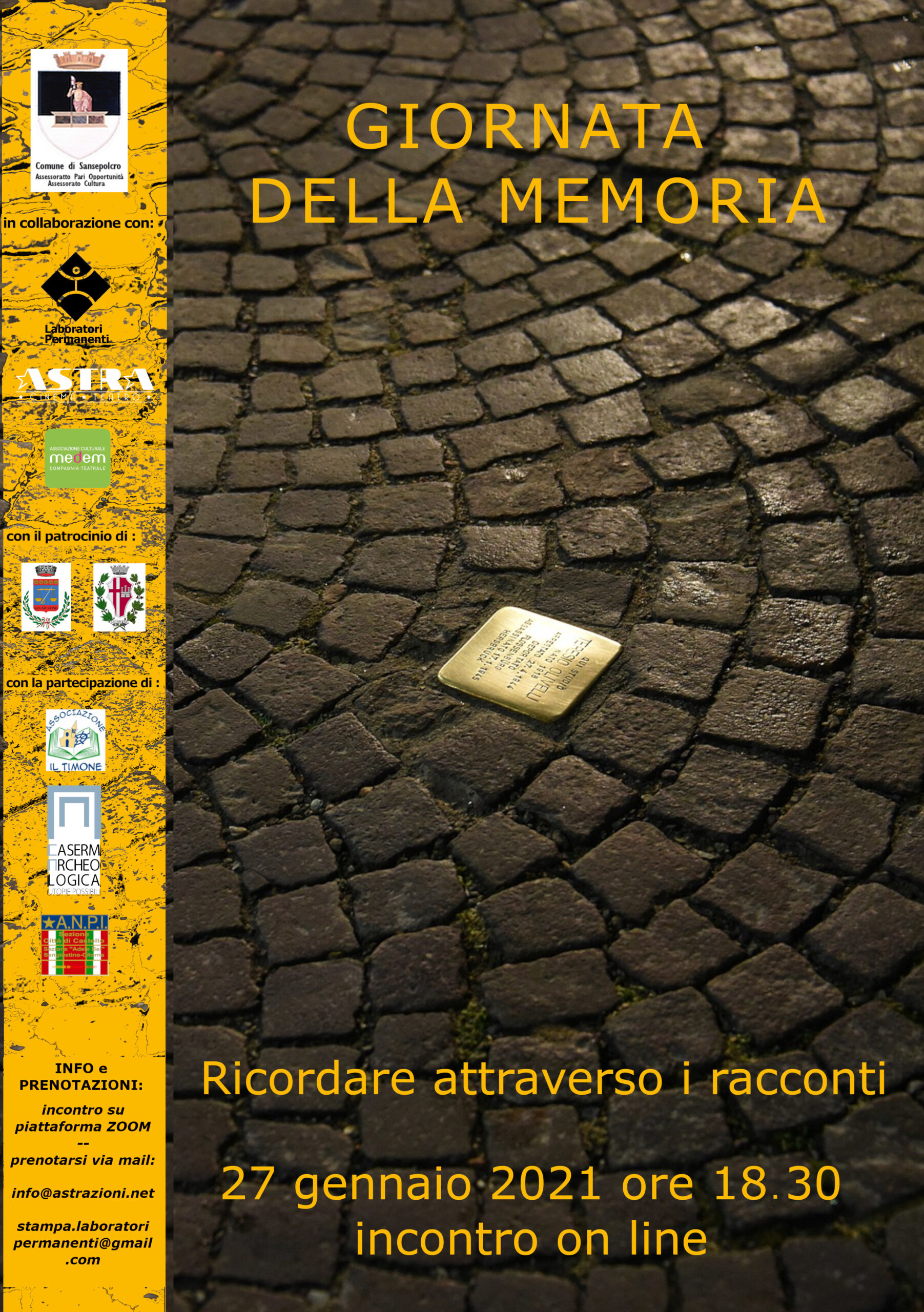 Giornata della Memoria, due iniziative per ricordare