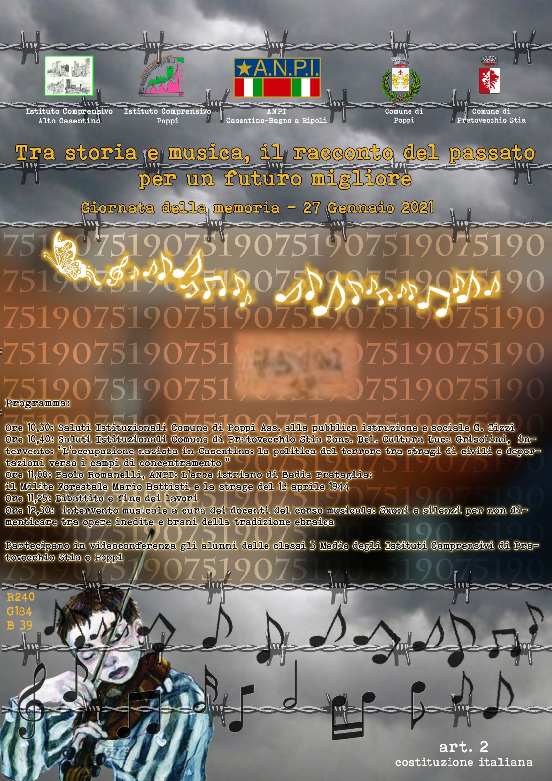 La Giornata della Memoria tra musica e storia