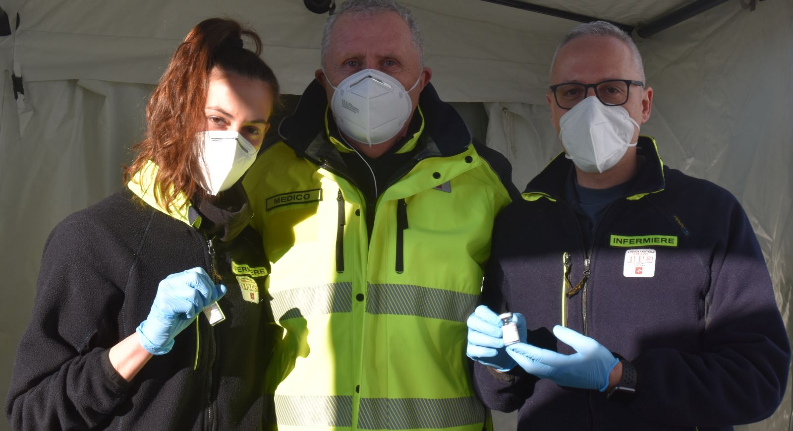 Stamani al San Donato i primi vaccini Moderna riservati agli operatori del 118