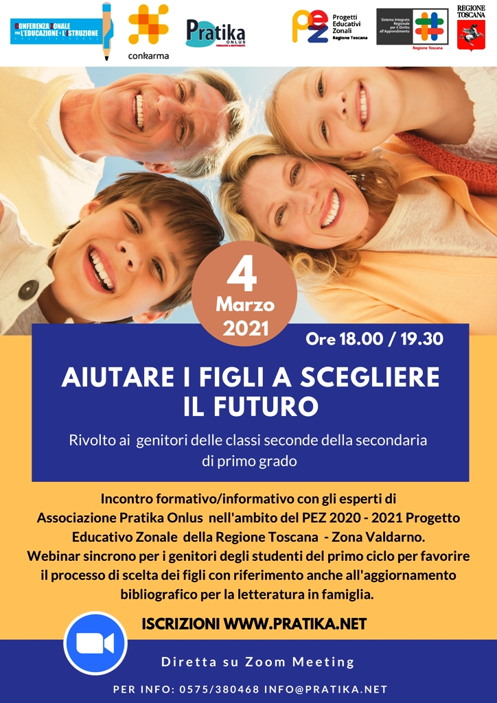 Aiutare i figli a scegliere il futuro. Il 4 marzo incontro con il Prof. Batini
