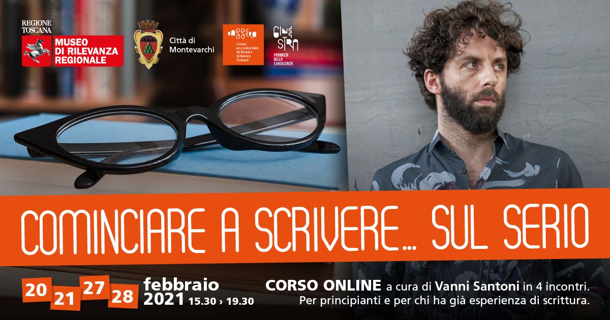 “Cominciare a scrivere sul serio”: corso online curato dallo scrittore Vanni Santoni