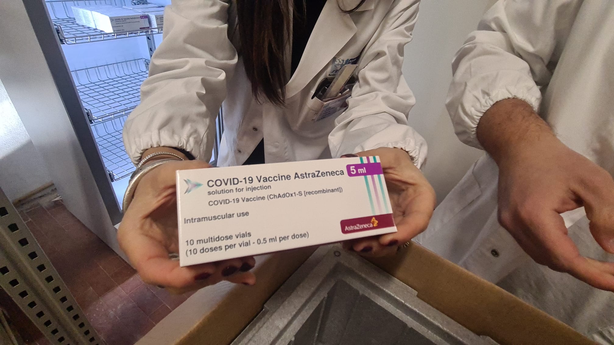 Arrivata nella Usl Toscana Sud Est la prima fornitura di vaccini Astrazeneca e il nuovo invio di Pfizer-Biontech