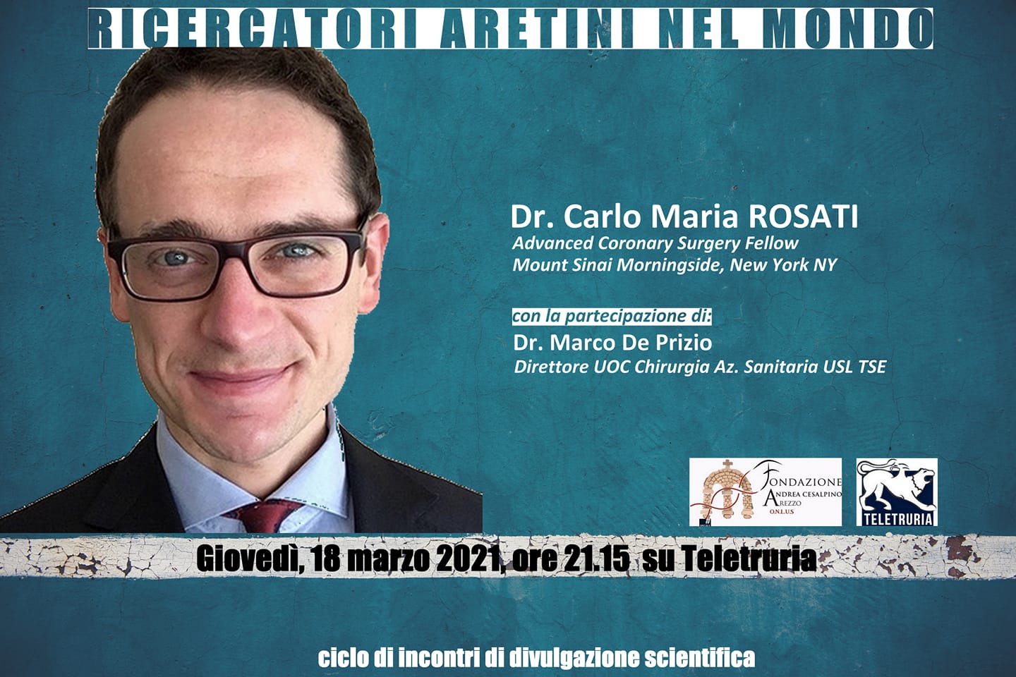 Un altro aretino fra i ricercatori eccellenza nel mondo: Carlo Maria Rosati