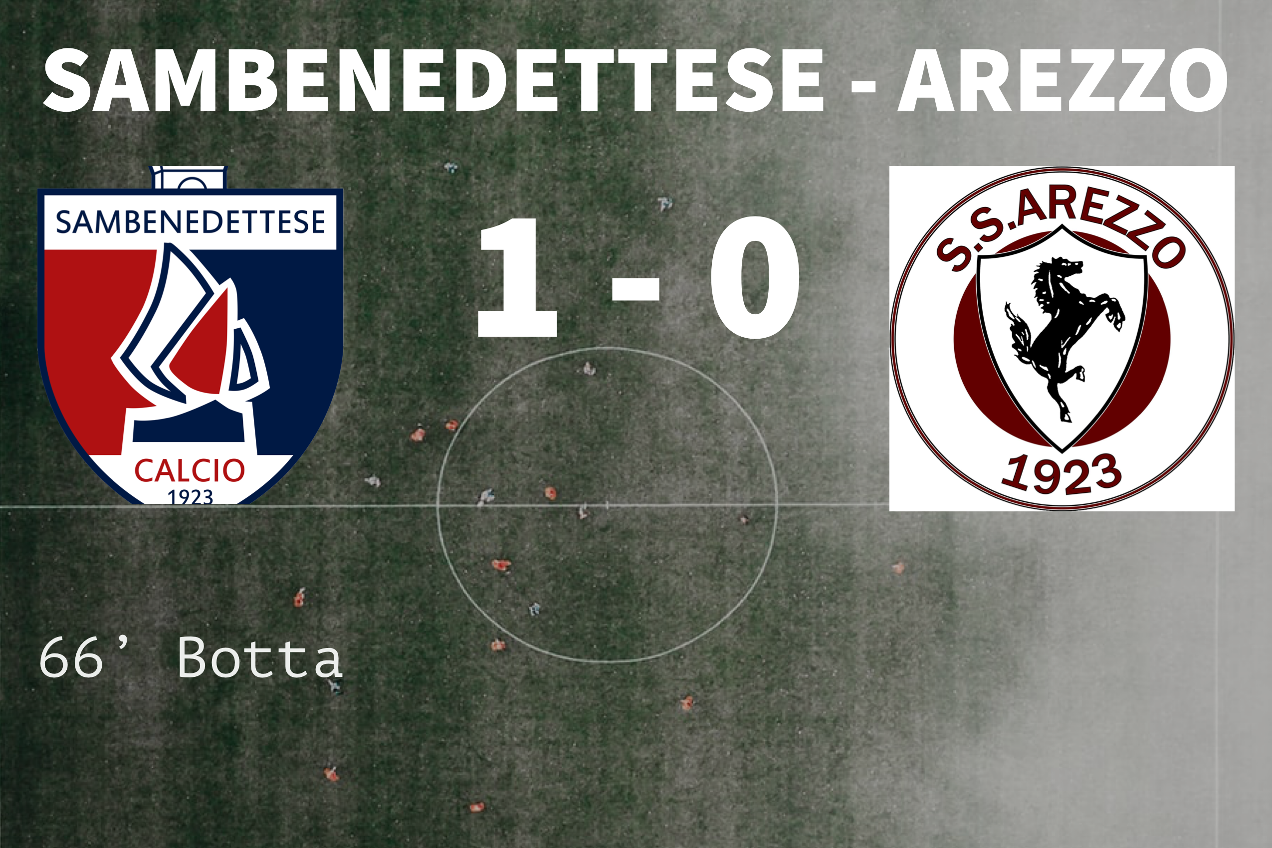 Sconfitta amara e immeritata, una punizione condanna l’Arezzo (1-0)