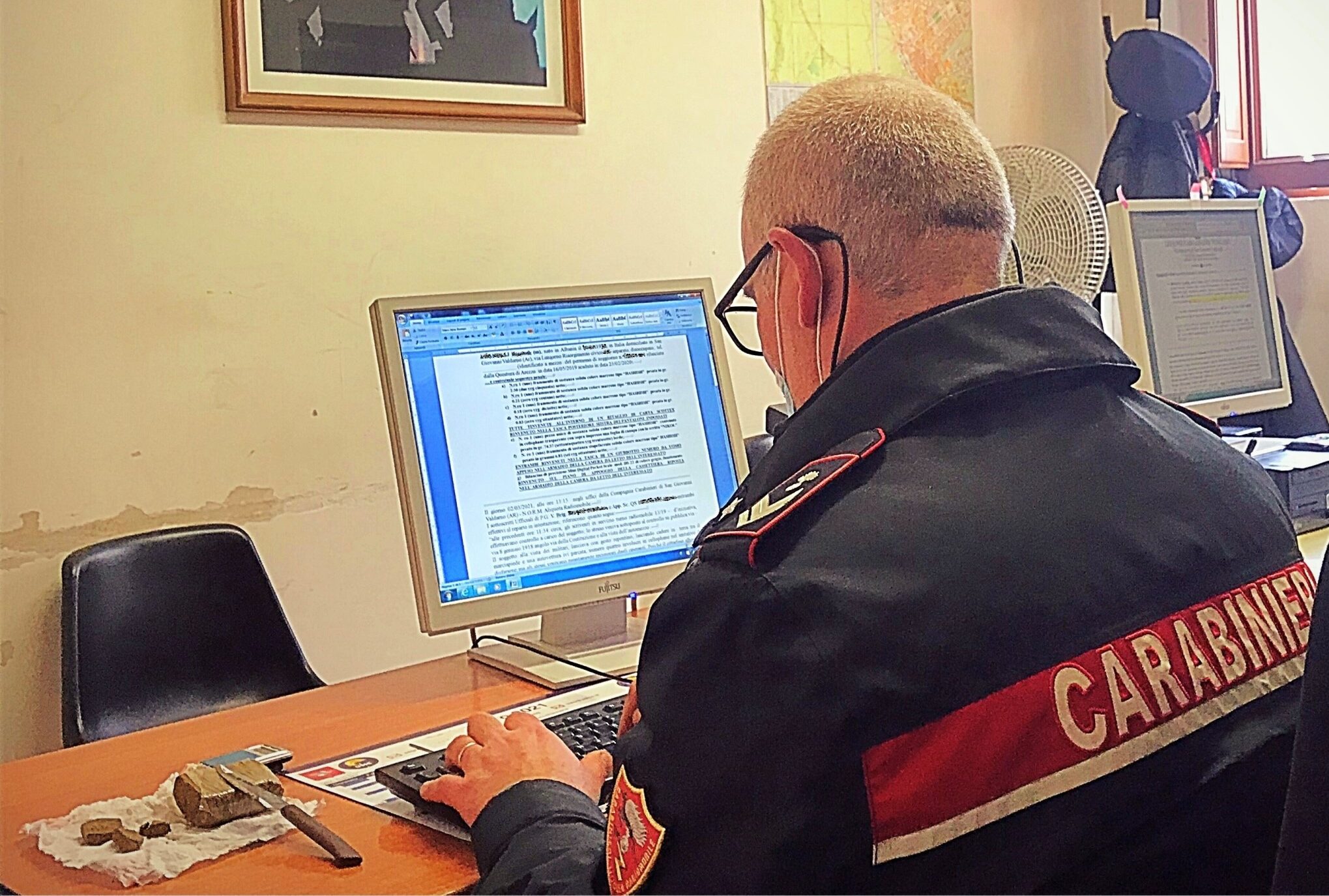 Valdarno: i carabinieri arrestano un giovane straniero per detenzione ai fini di spaccio di marijuana