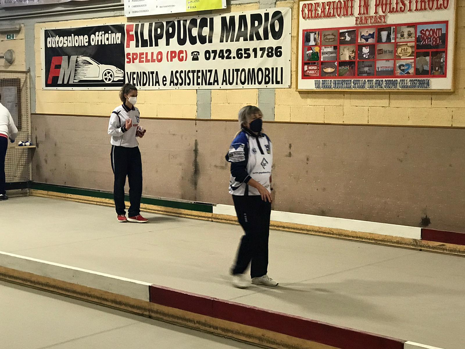 Bocce: brusca sconfitta a Spello per le ragazze del Cortona