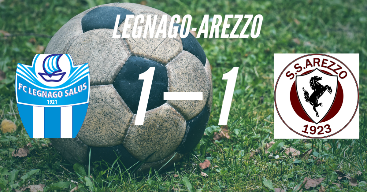 Arezzo all’ultimo respiro, Di Grazia regala il pareggio al 96′ (1-1)