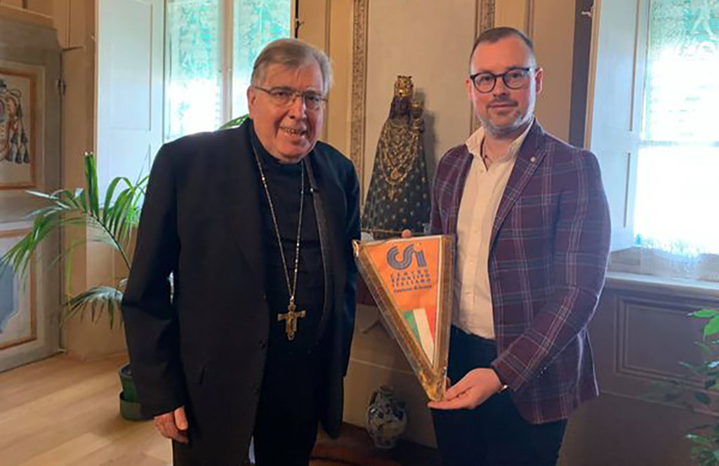 Incontro tra il presidente del CSI Arezzo e l’Arcivescovo Fontana