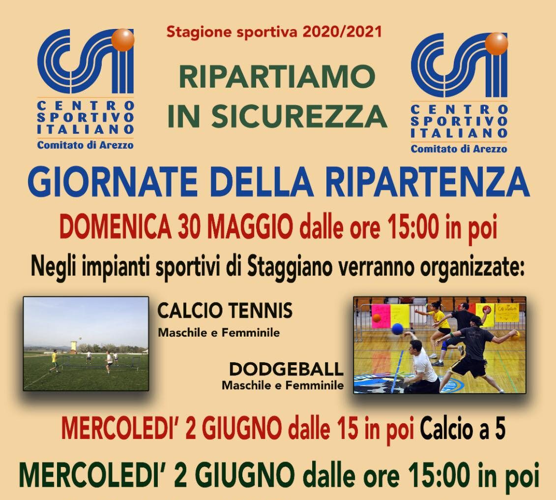Le “Giornate della Ripartenza” del CSI Aretino