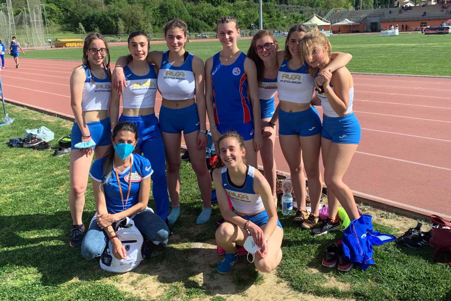 La staffetta 4×100 maschile dell’Alga Atletica vola ai Campionati Italiani Allievi