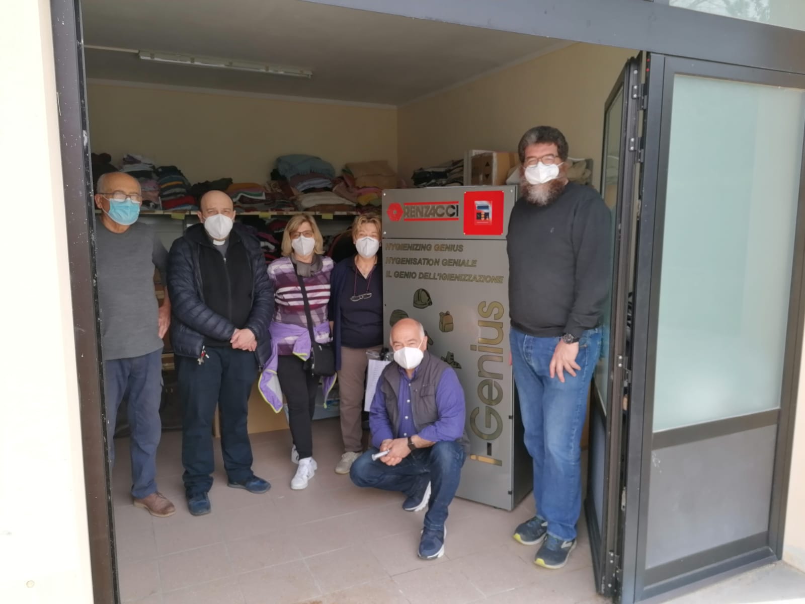 La Società Balestrieri ha donato alla Caritas Diocesana una cabina igienizzante ad ozono per indumenti