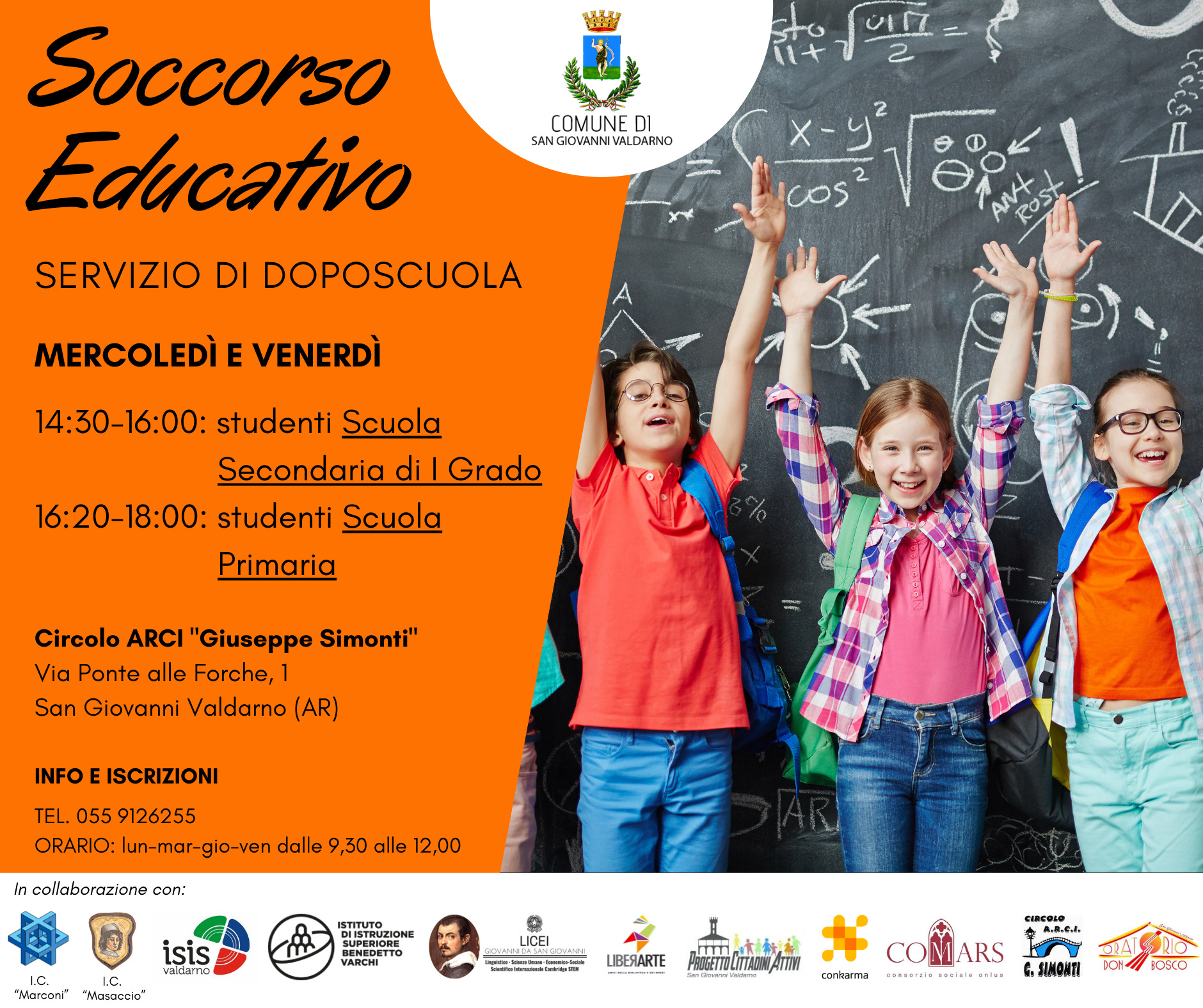 Iniziato il progetto “Soccorso educativo”