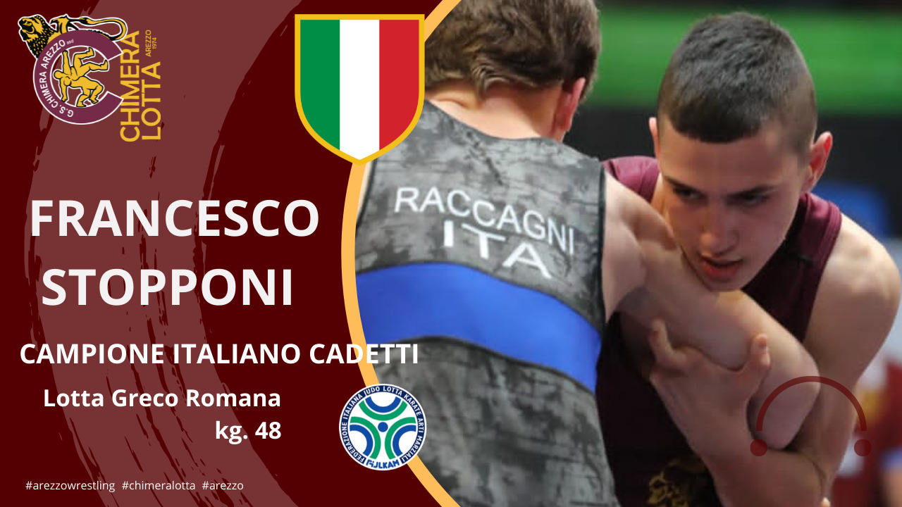G.S. Chimera Arezzo: Stopponi si conferma campione Italiano under 17