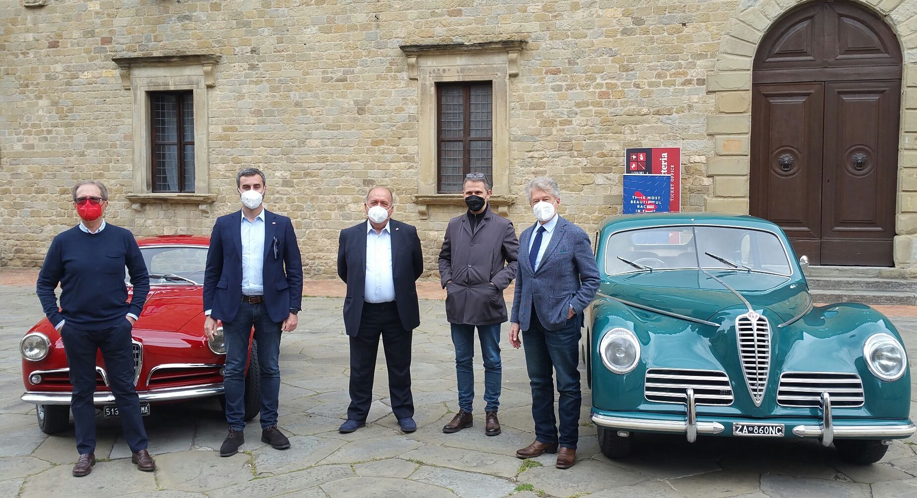 La presentazione del passaggio ad Arezzo della 1000 Miglia