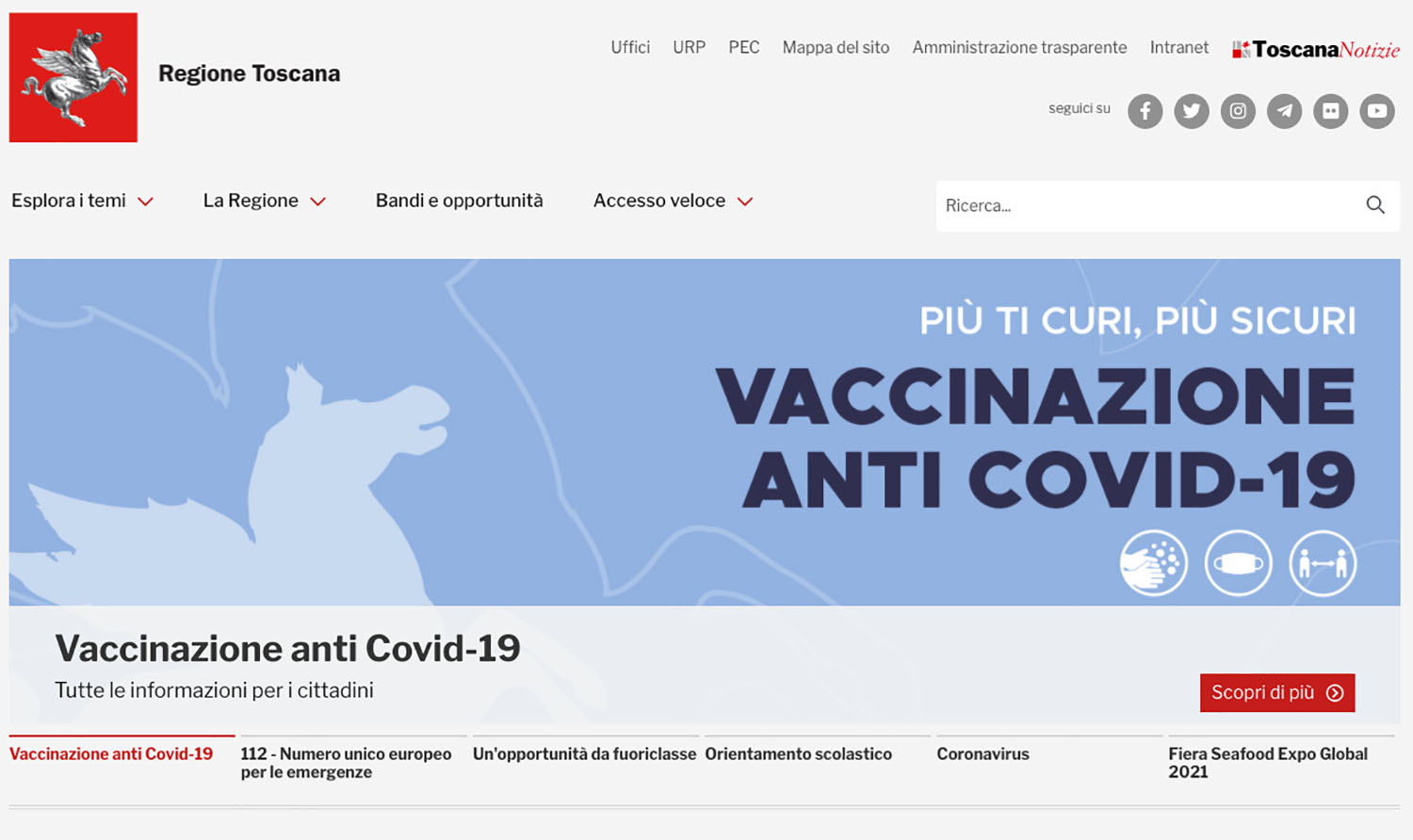 Vaccini: informazioni ufficiali su calendari e modalità solo sui siti della Regione