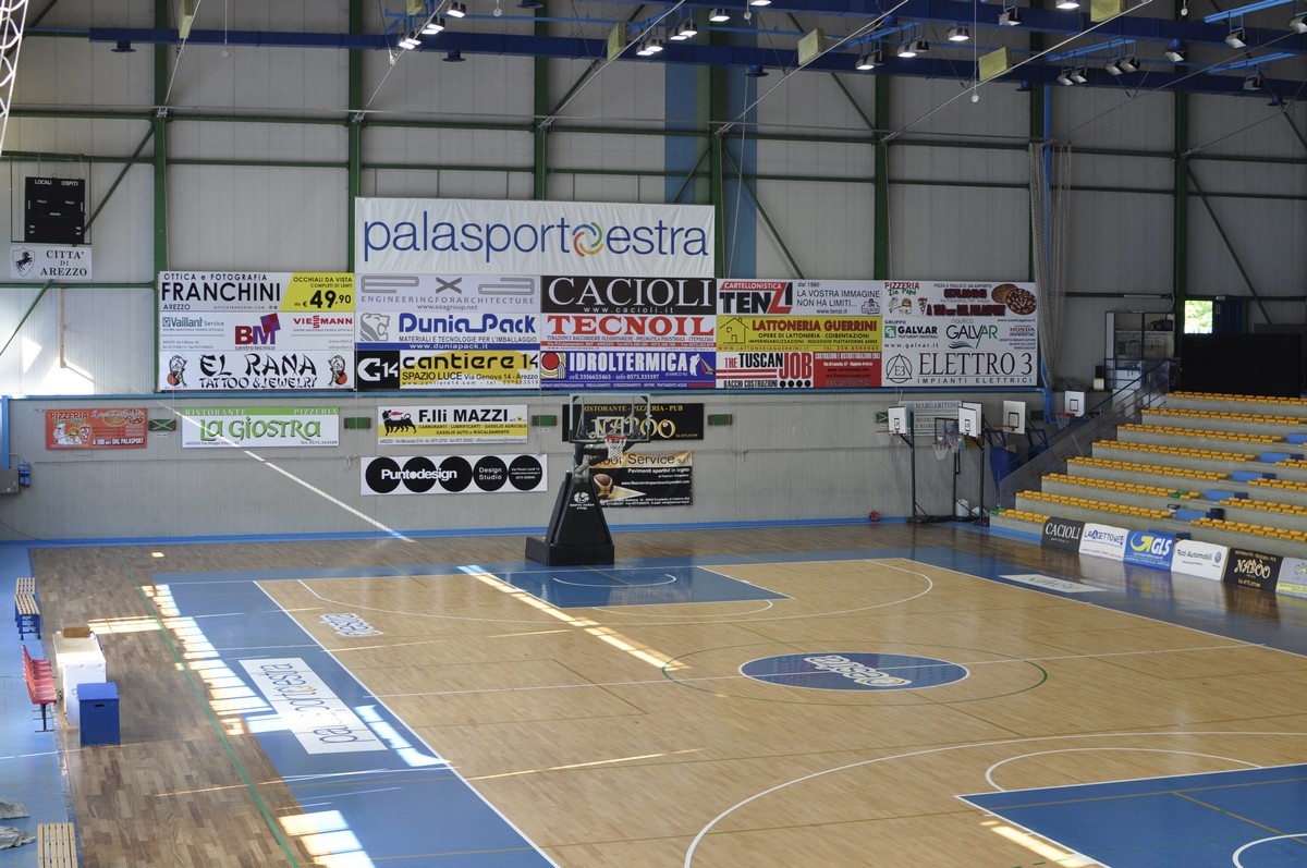 Il Palasport Estra Mario D’Agata al centro della pallacanestro giovanile Toscana