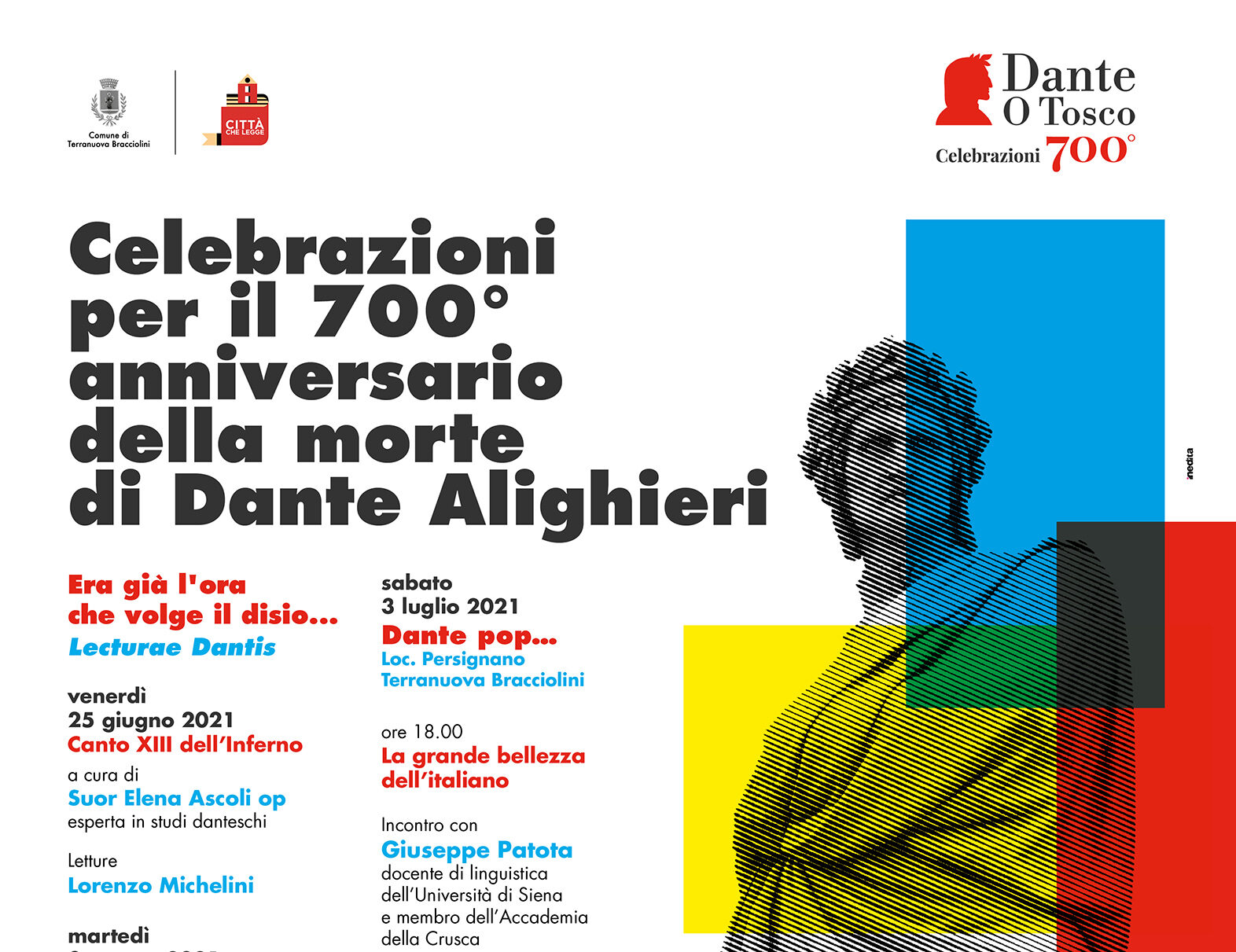 700° anniversario della morte di Dante Alighieri. Sabato 3 luglio a Persignano evento in presenza