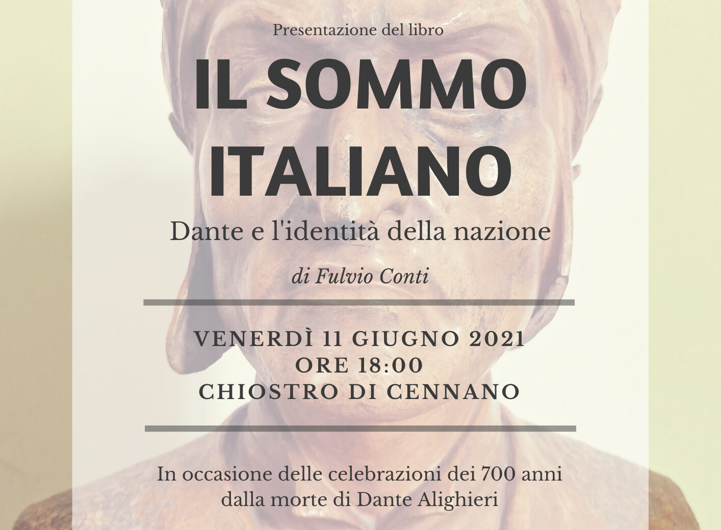 Montevarchi celebra Dante con la presentazione del libro di Fulvio Conti