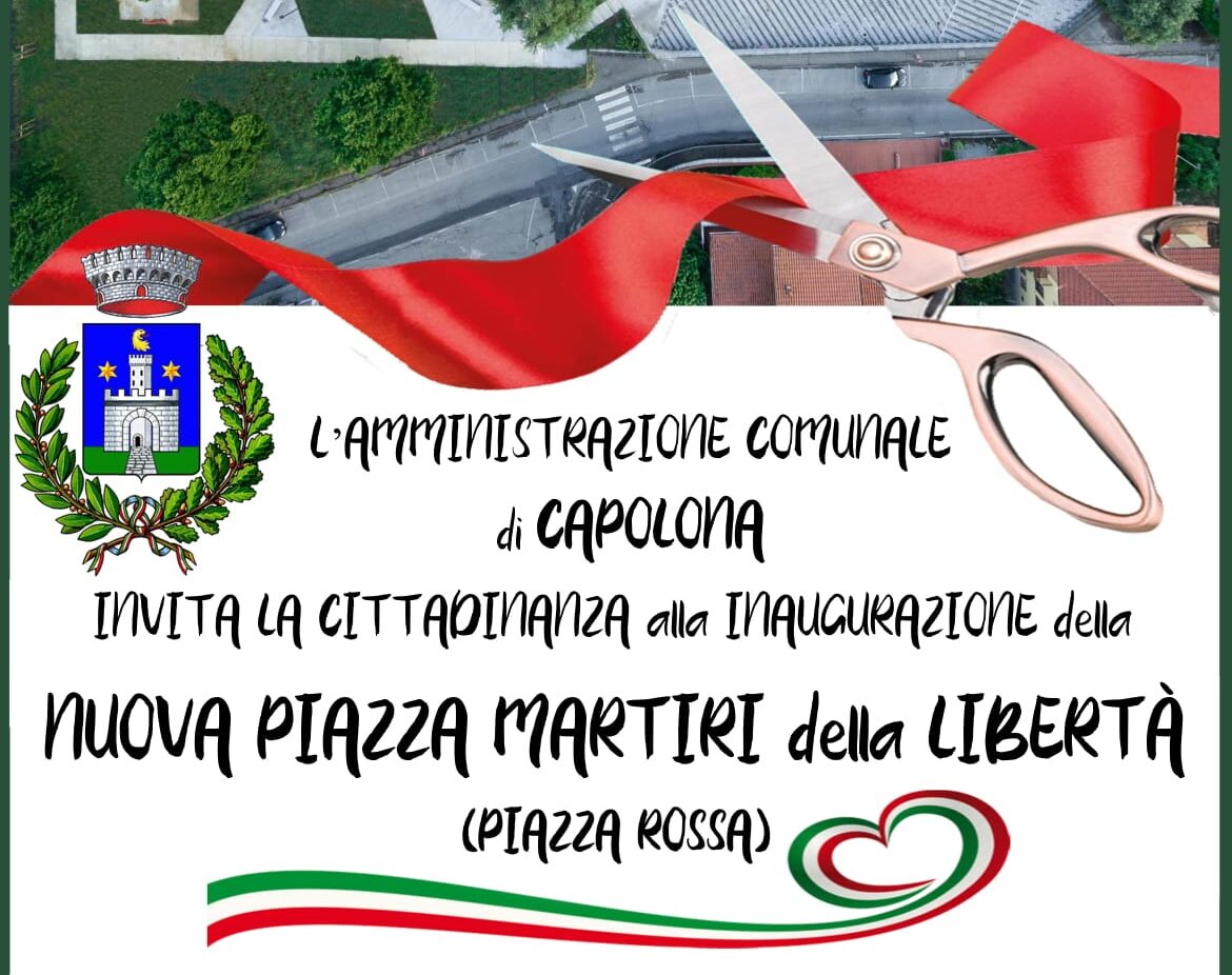 Capolona, sabato l’inaugurazione della nuova Piazza Martiri della Libertà