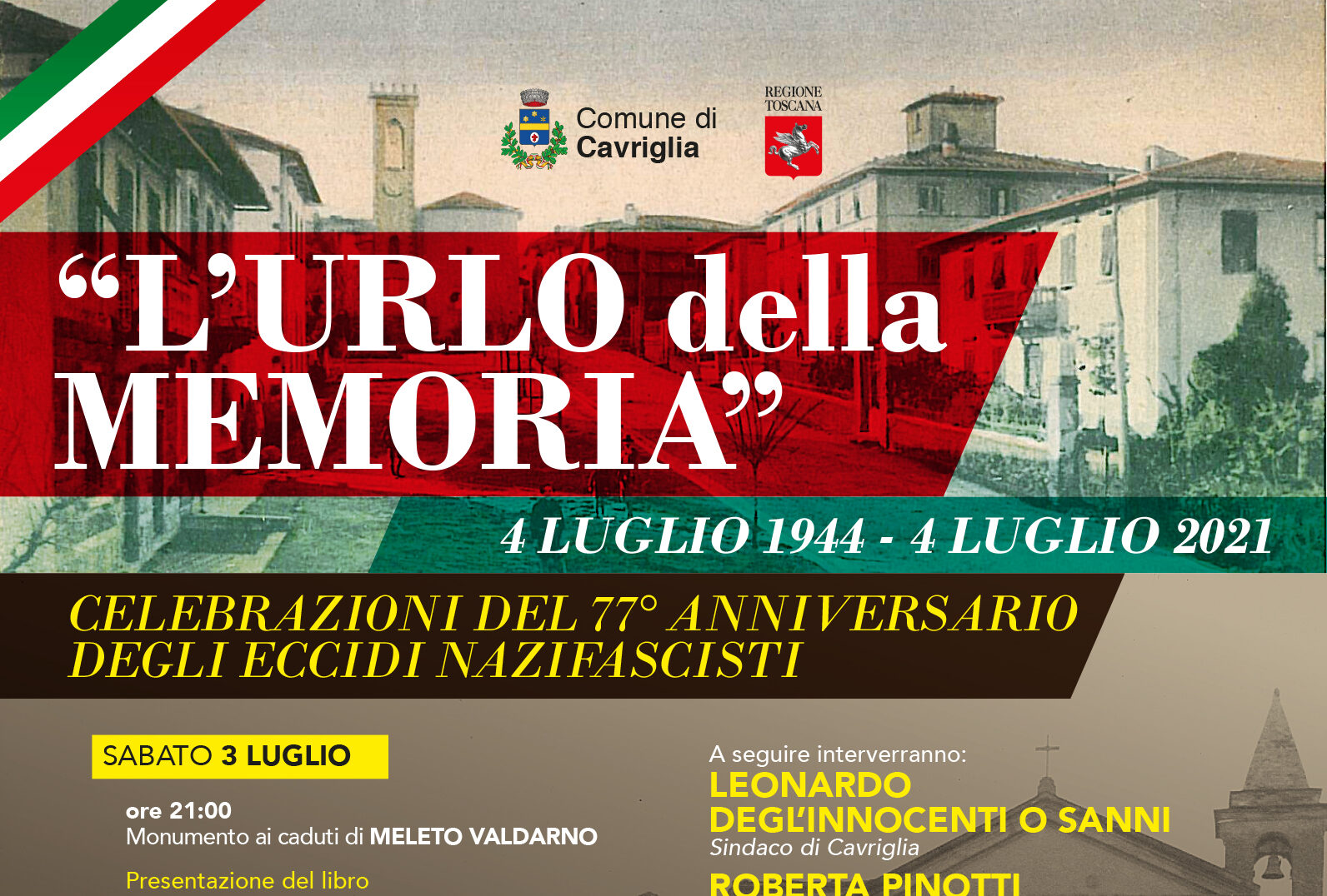 “L’urlo della memoria 2021”, le celebrazioni del massacro del 4 luglio 1944