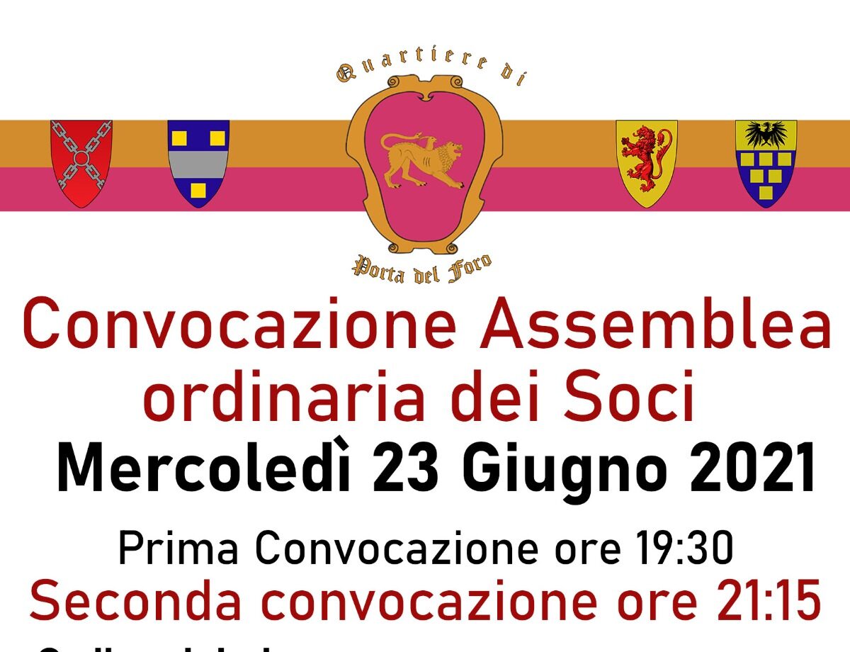 Porta del Foro: convocata l’assemblea ordinaria dei soci