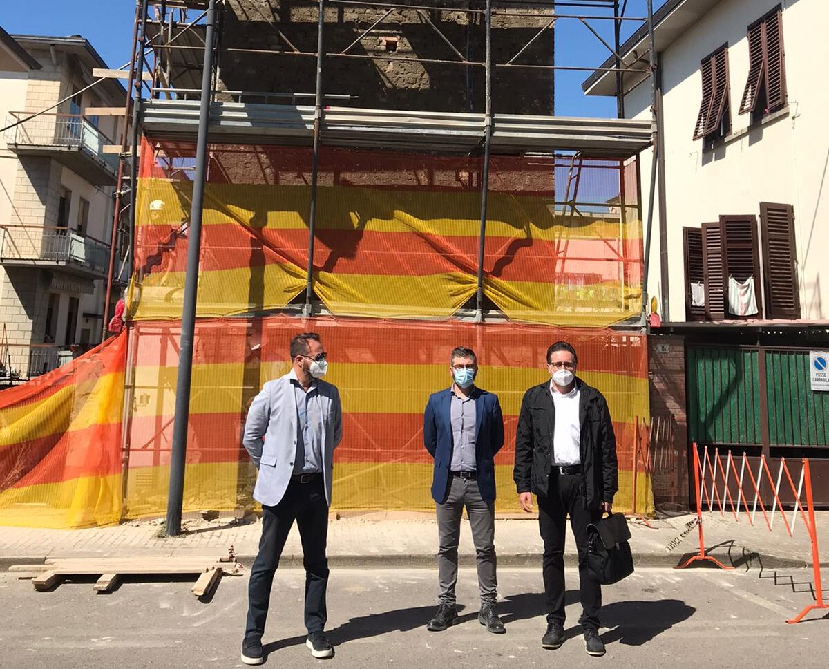 Al via un intervento manutentivo su un manufatto cabina elettrica in Via Ciuffenna a Terranuova