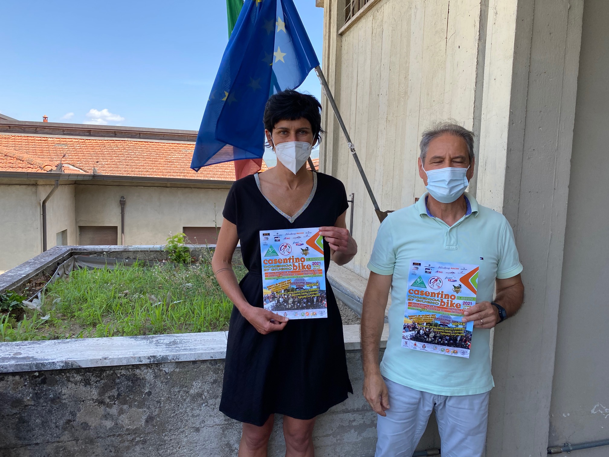 Domenica nel centro storico di Bibbiena partenza e arrivo della Casentino Bike