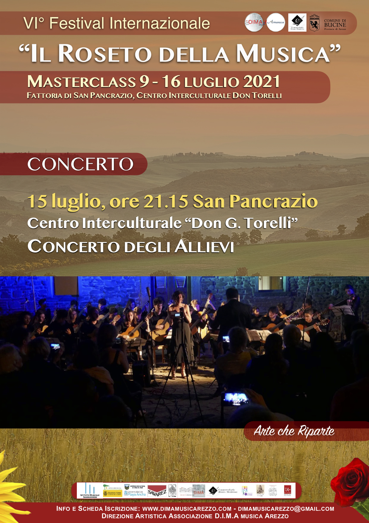 Concerto finale a San Pancrazio del VI° Festival Internazionale Il Roseto della Musica 2021