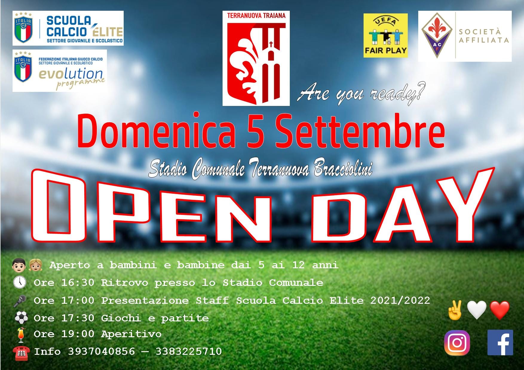 Domenica prossima l’Open day della Scuola Calcio Elite Terranuova Traiana