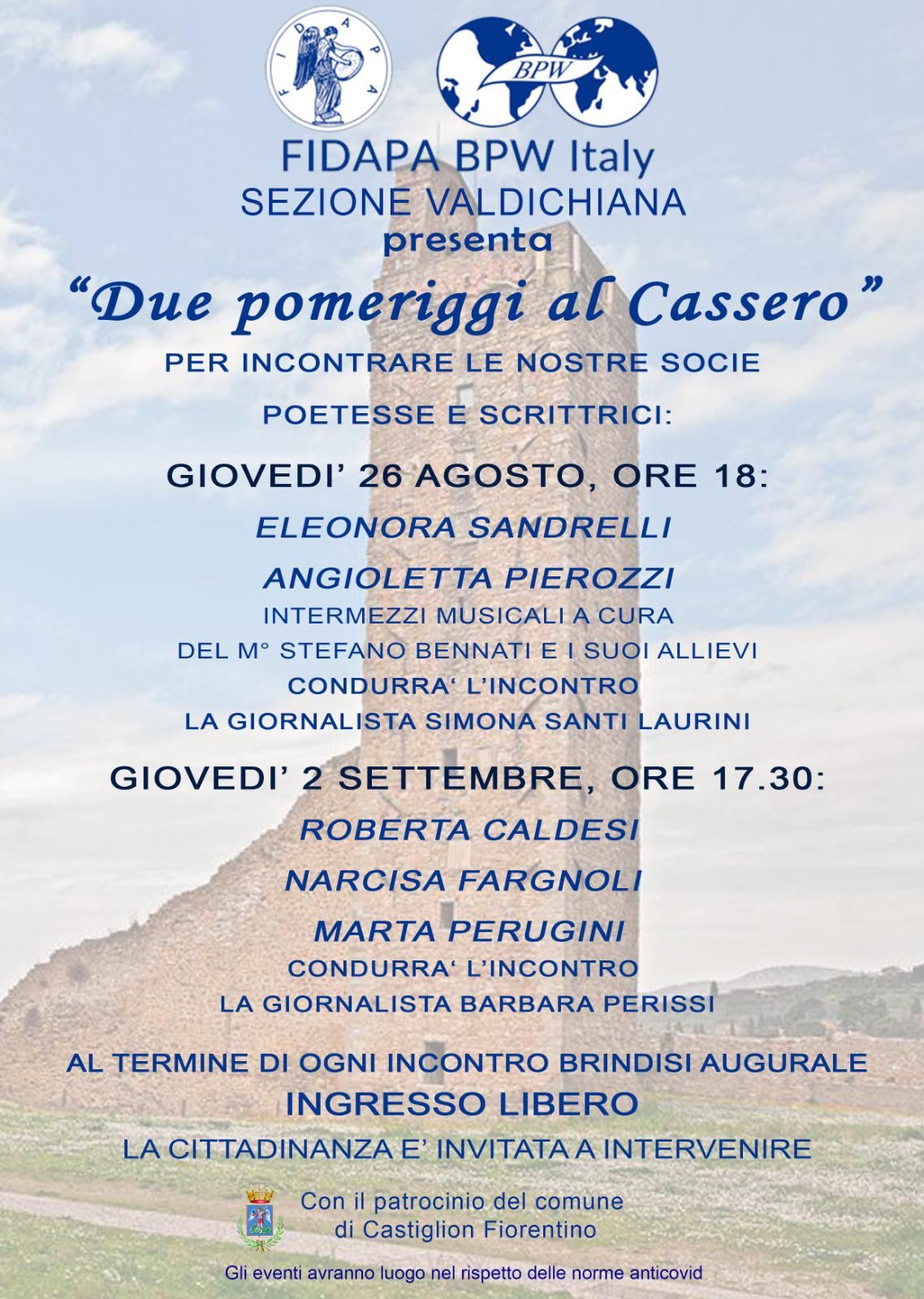 La Fidapa BPW ITALY Valdichiana organizza due pomeriggi dedicati al libro