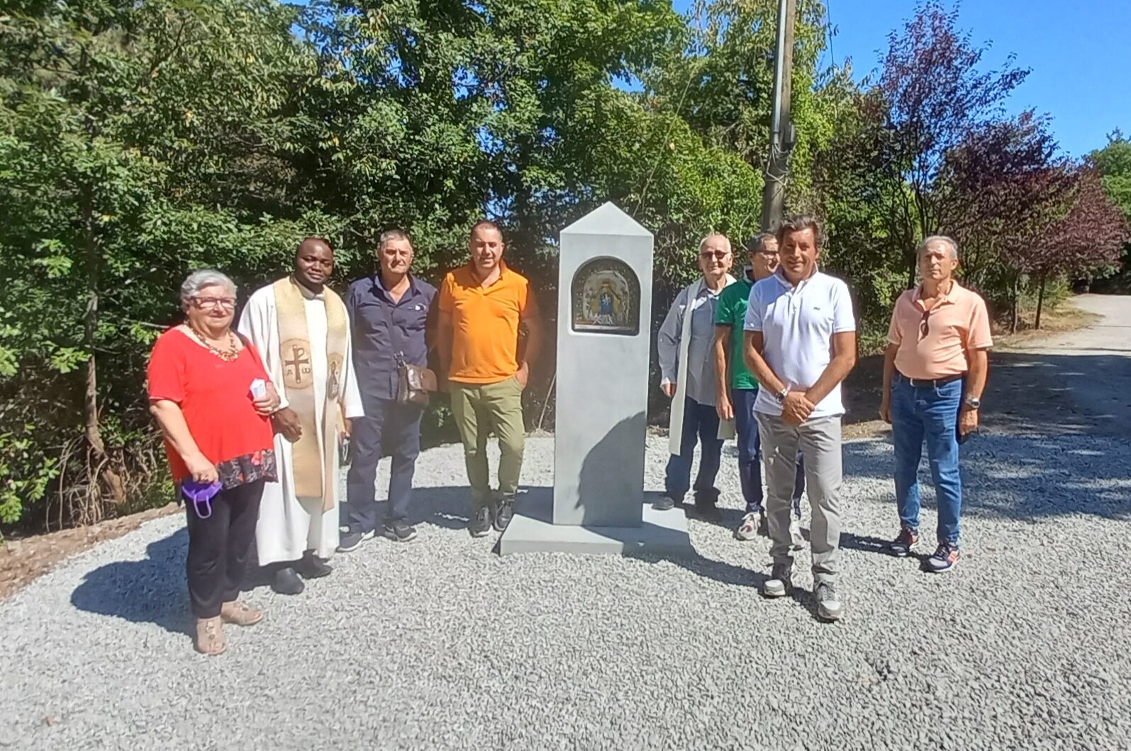 Una Maestà dedicata alla Madonna del Bagno sulla strada de “La Foce”
