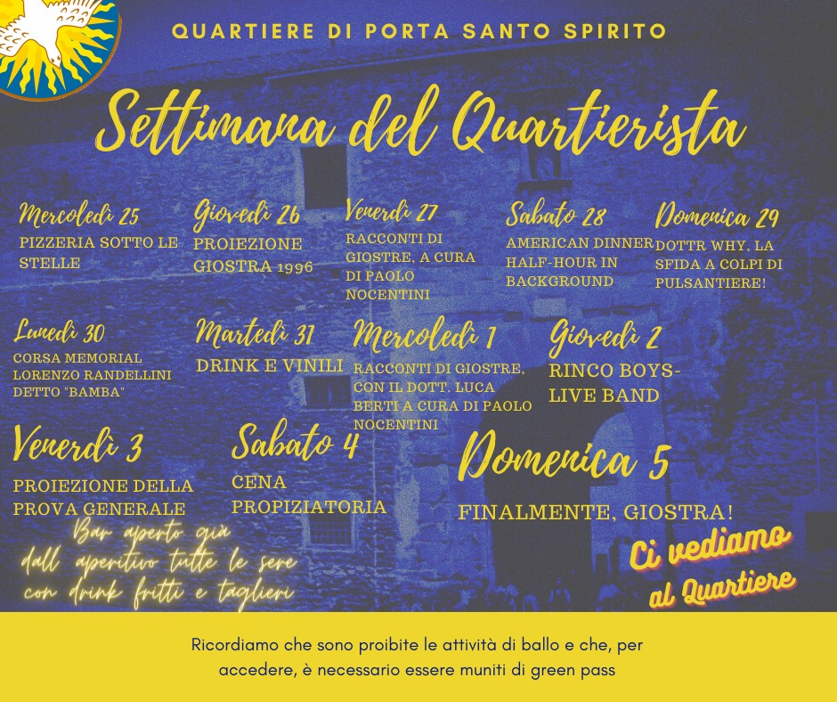Giostra del Saracino: riparte la Settimana del Quartierista