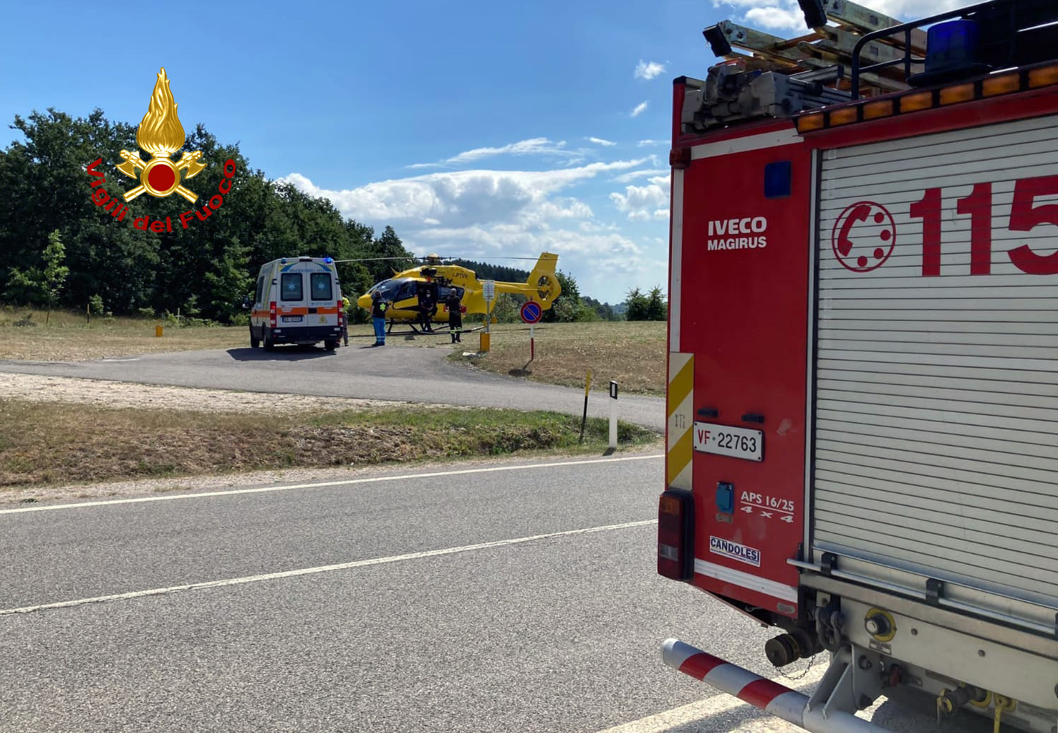 Punto da un insetto viene colto da malore, soccorso dai vigili del fuoco e dal 118