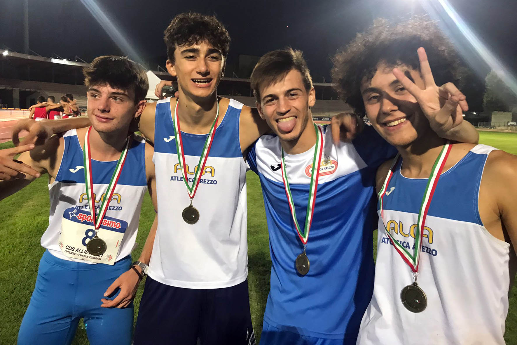Due ori e due argenti per l’Alga Atletica Arezzo nella finale di serie B