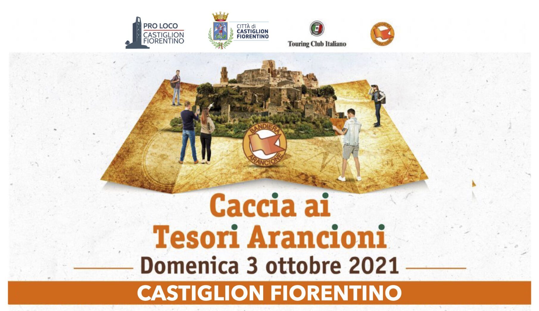 Castiglion F.no: : il 3 ottobre torna la Caccia ai #TesoriArancioni!