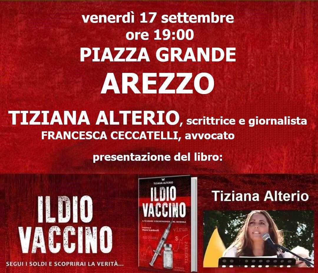 “Il Dio Vaccino”: questa sera, in Piazza Grande, Tiziana Alterio presenta il suo libro
