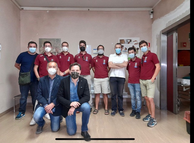 Al centro Trasfusionale dell’ospedale San Donato di Arezzo i donatori del gruppo Arbitri AIA Avis Arezzo per una donazione collettiva